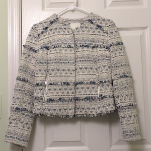 Joie Tesita Boucle Zip Jacket, size S